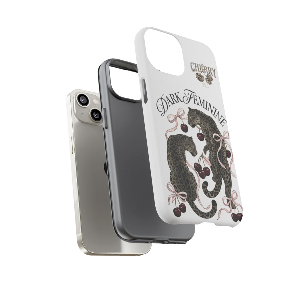 Dark Feminine Cherry Leopard Phone Case