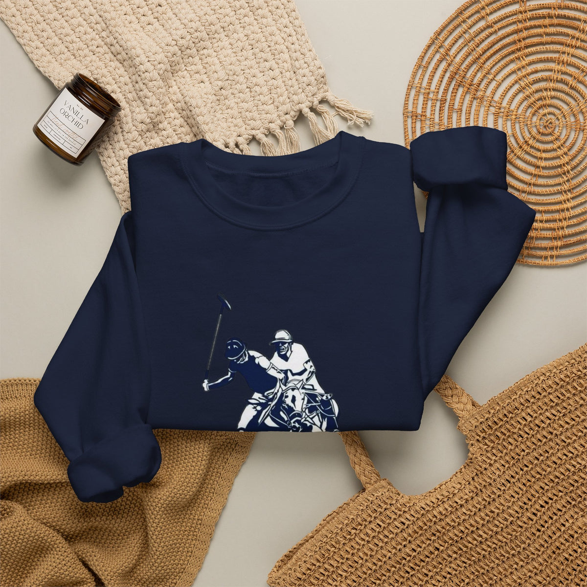 Polo Player Crewneck Sweatshirt — U.S. Polo Assn. Graphic Pullover