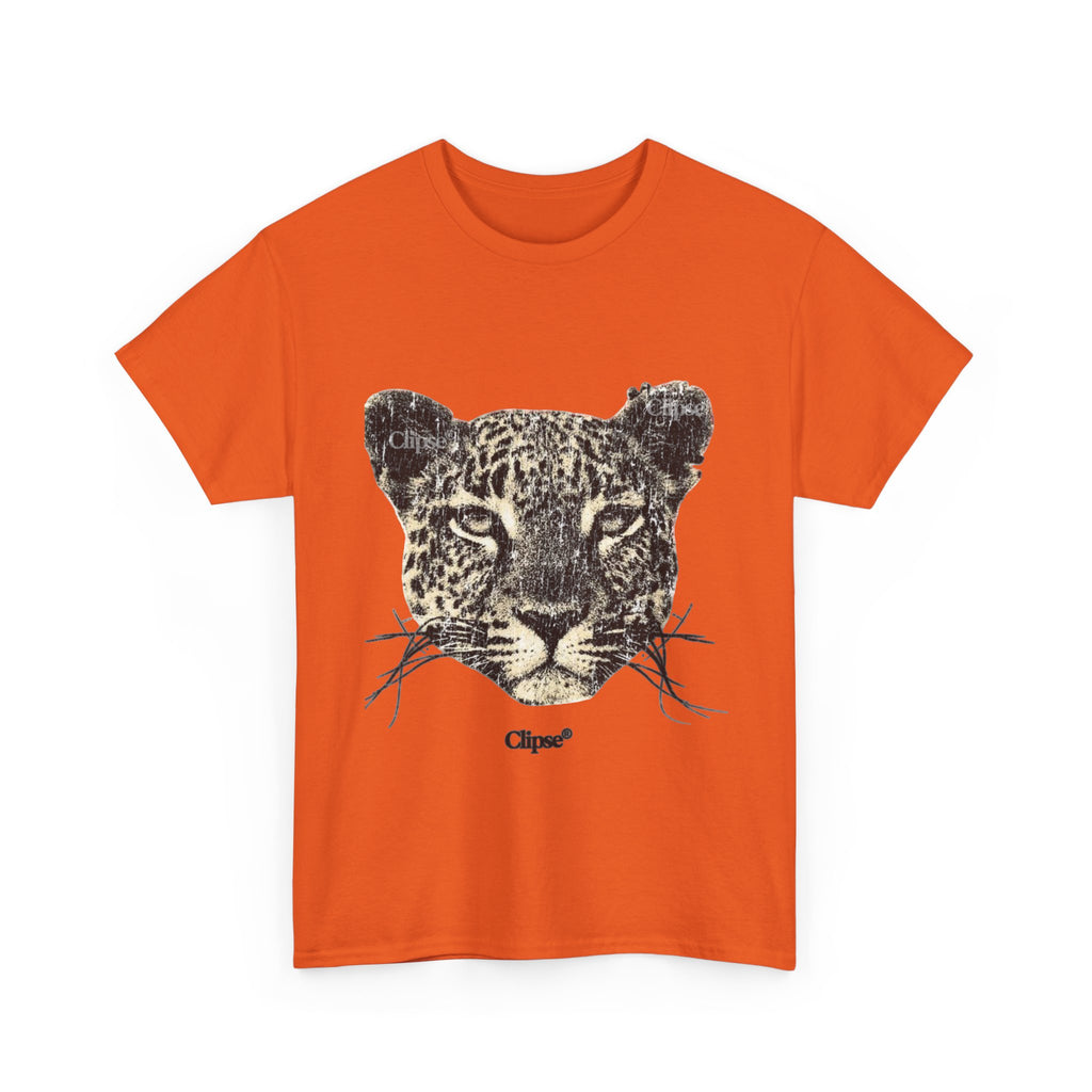 Leopard Face Graphic Tee — Vintage Animal Print T-Shirt