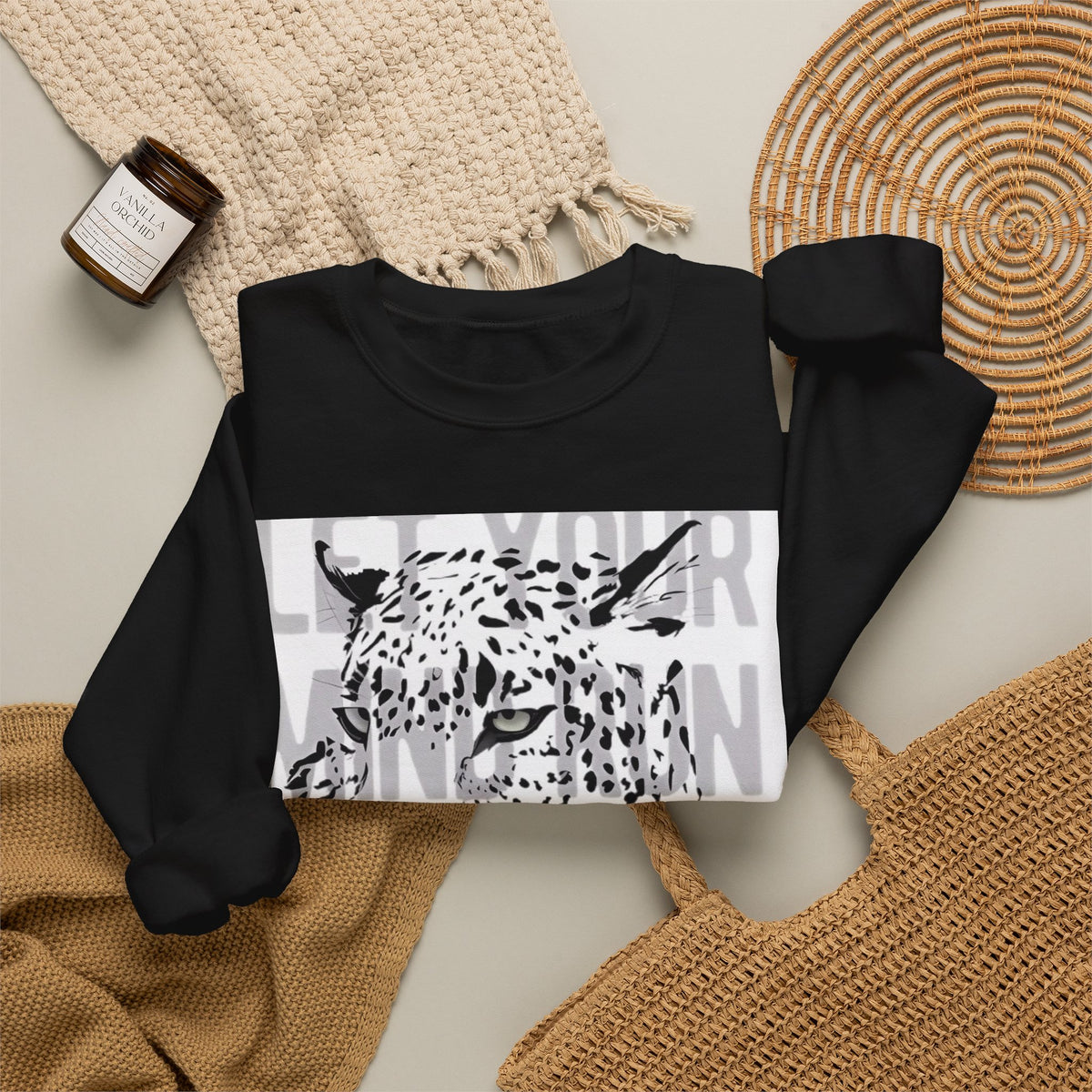 Crewneck Sweatshirt - 'Love Needs Farming' Floral Graphic