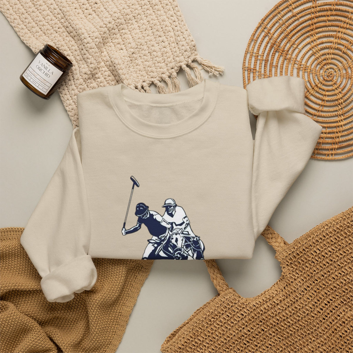 Polo Player Crewneck Sweatshirt — U.S. Polo Assn. Graphic Pullover