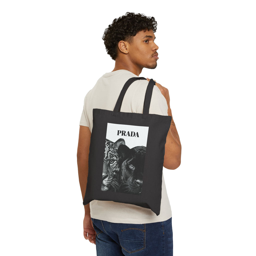 Polo Player Cotton Tote Bag — U.S. Polo Assn. Vintage Logo Canvas Shopper