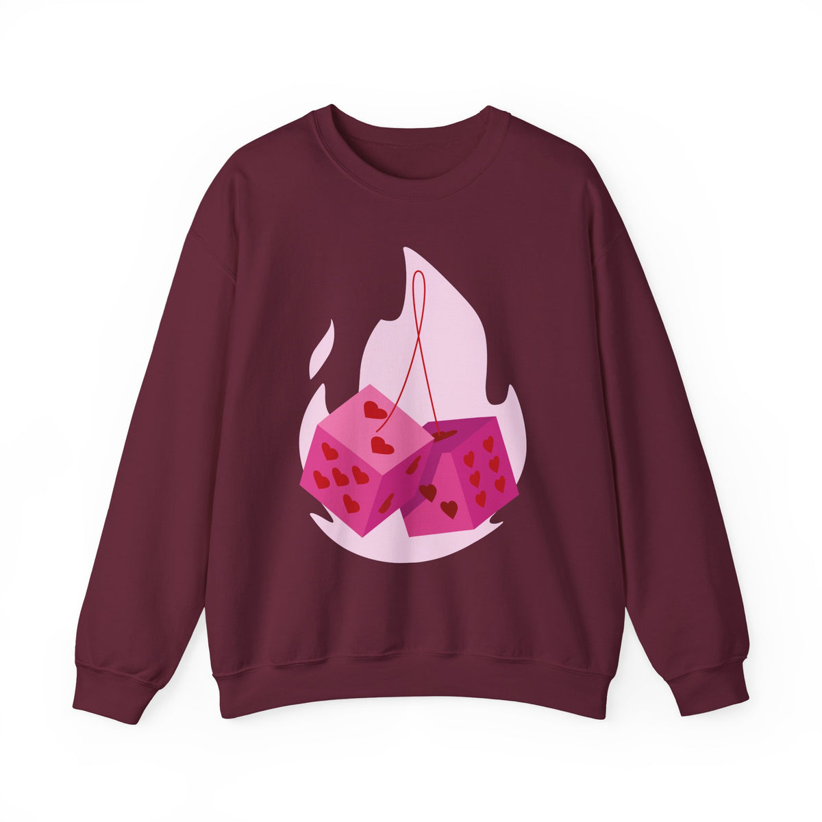 Moonlit Roses Crewneck Sweatshirt — Mystic Night Cat Floral Design