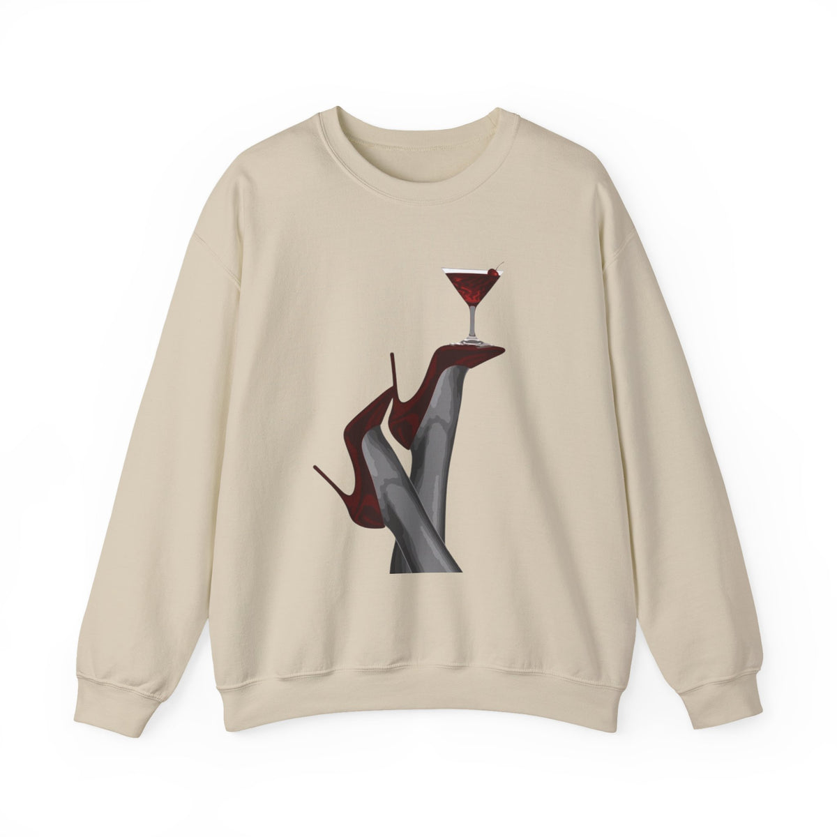 Wolf Spirit Crewneck Sweatshirt — Night Forest Wolf Graphic