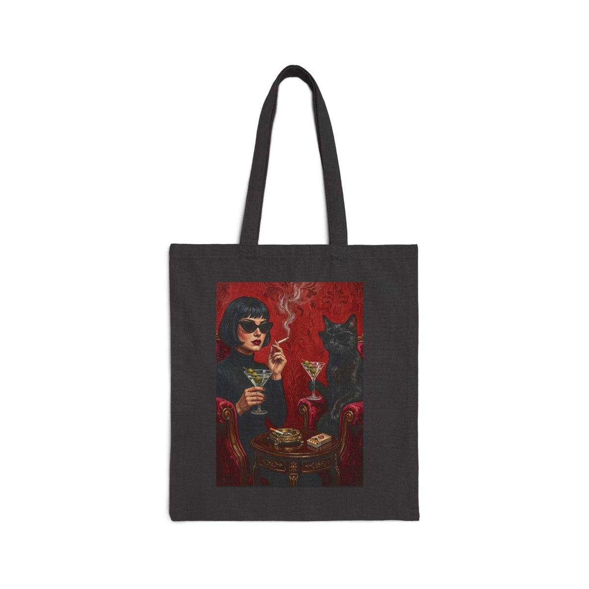 Vintage Picnic Floral Tote Bag - 'Let's Fresh Picked' Canvas Market Tote