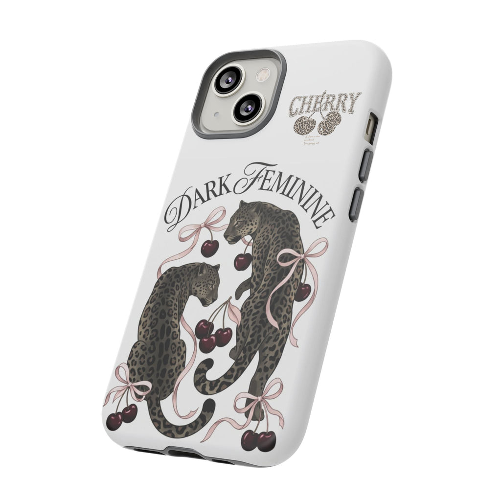 Dark Feminine Cherry Leopard Phone Case
