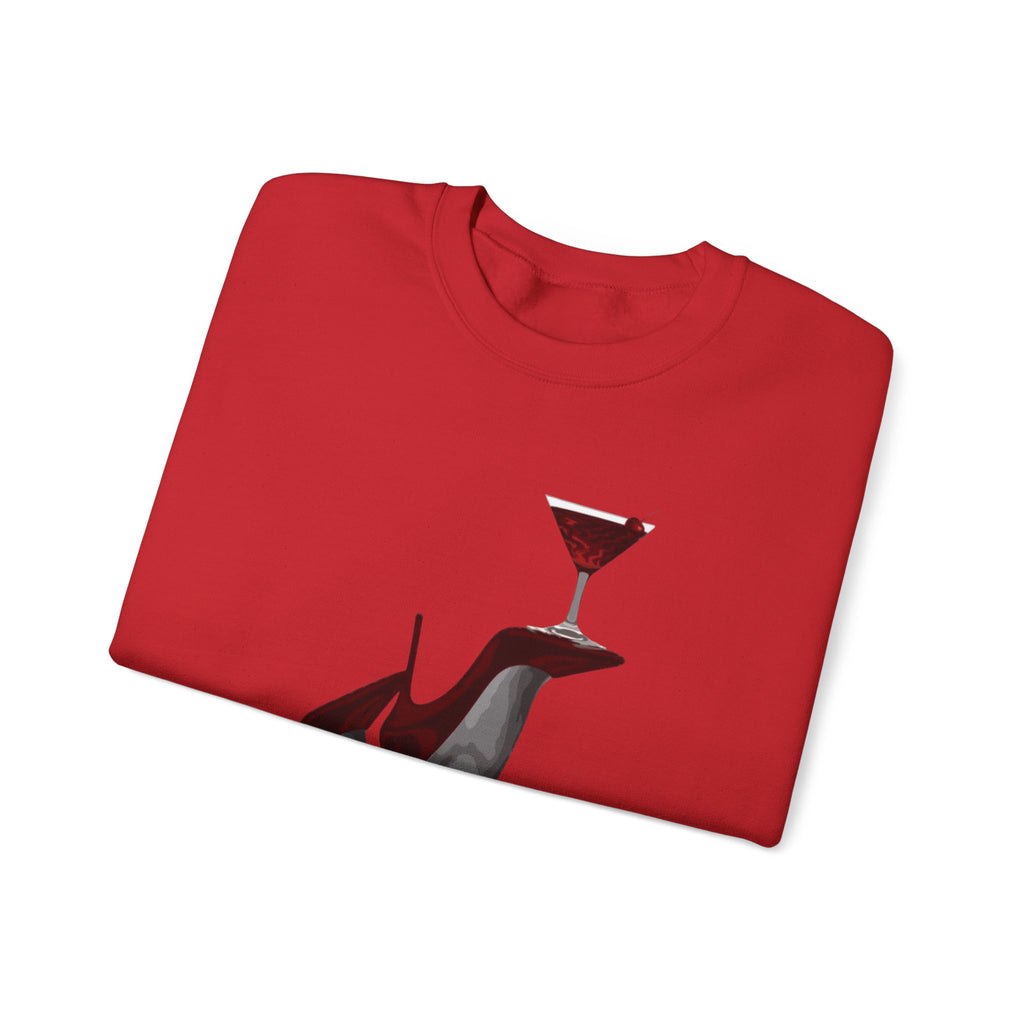 Wolf Spirit Crewneck Sweatshirt — Night Forest Wolf Graphic