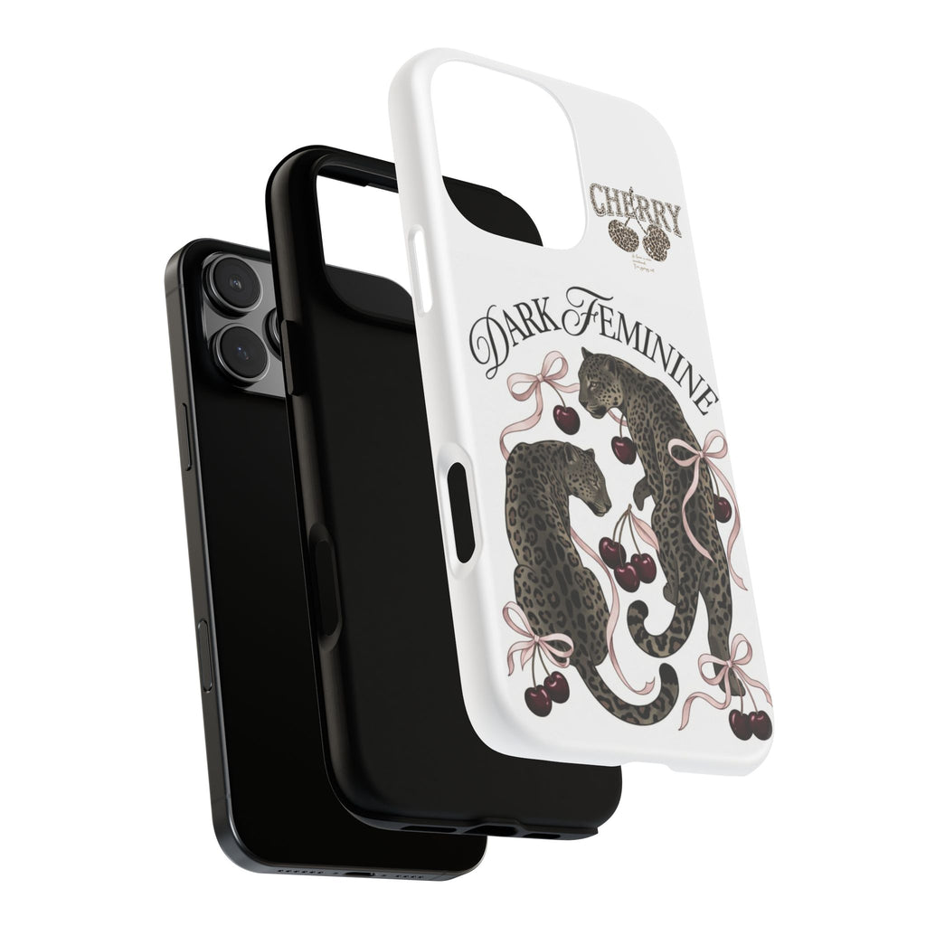 Dark Feminine Cherry Leopard Phone Case