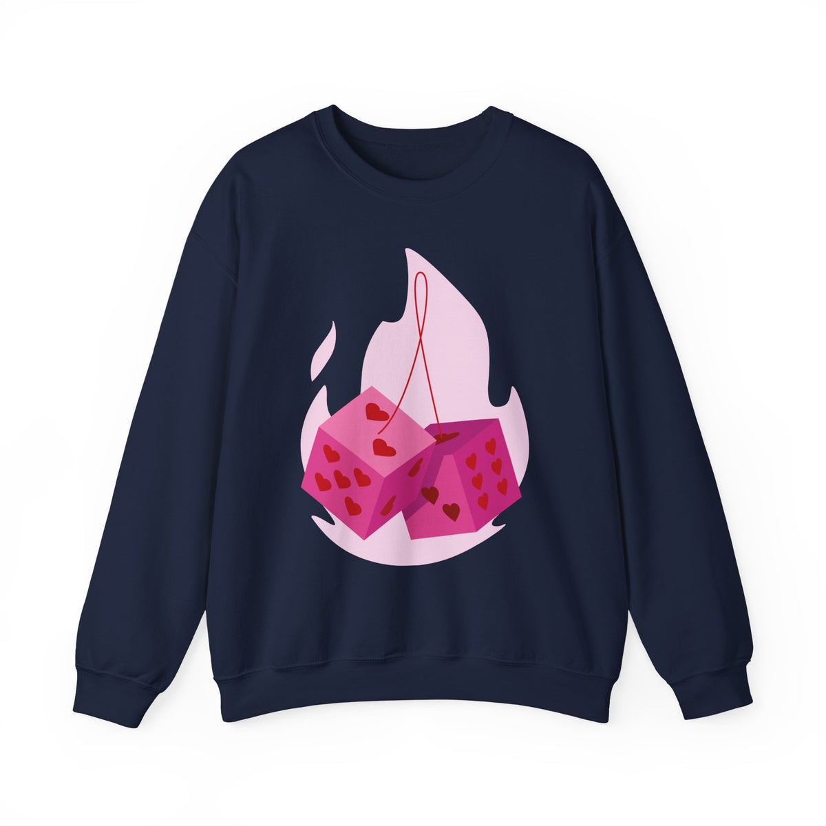 Moonlit Roses Crewneck Sweatshirt — Mystic Night Cat Floral Design