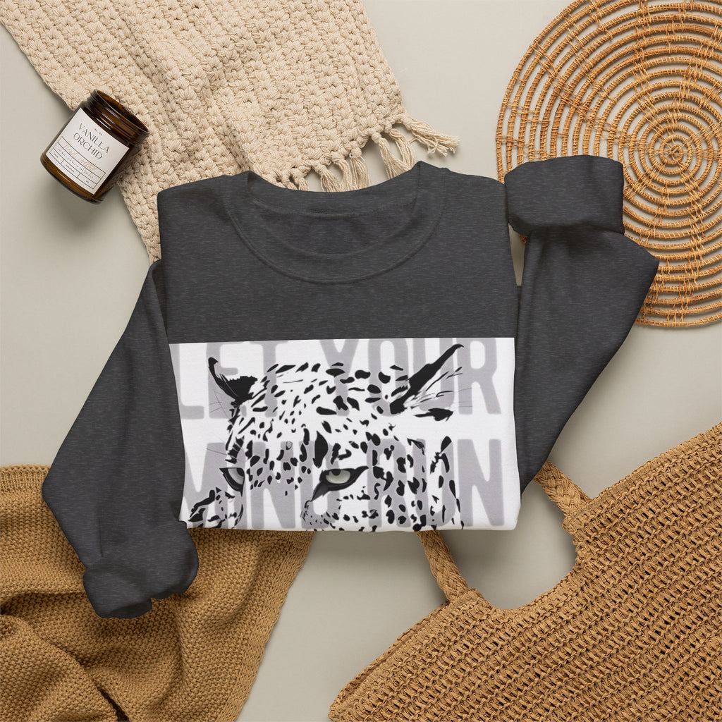 Crewneck Sweatshirt - 'Love Needs Farming' Floral Graphic
