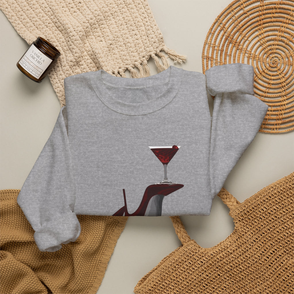 Wolf Spirit Crewneck Sweatshirt — Night Forest Wolf Graphic