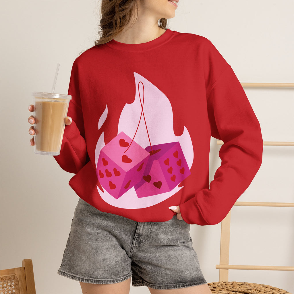 Moonlit Roses Crewneck Sweatshirt — Mystic Night Cat Floral Design