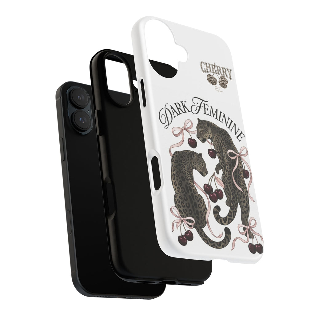 Dark Feminine Cherry Leopard Phone Case