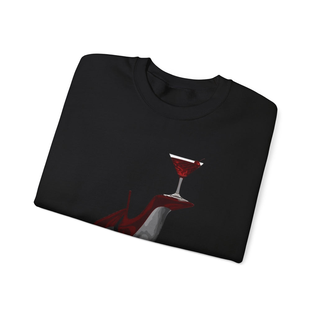 Wolf Spirit Crewneck Sweatshirt — Night Forest Wolf Graphic