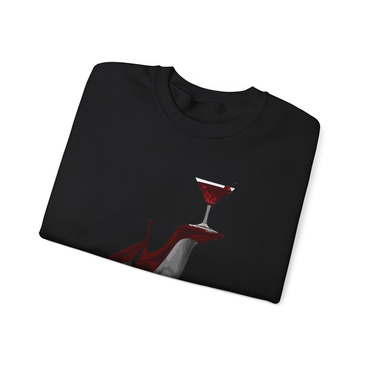 Wolf Spirit Crewneck Sweatshirt — Night Forest Wolf Graphic