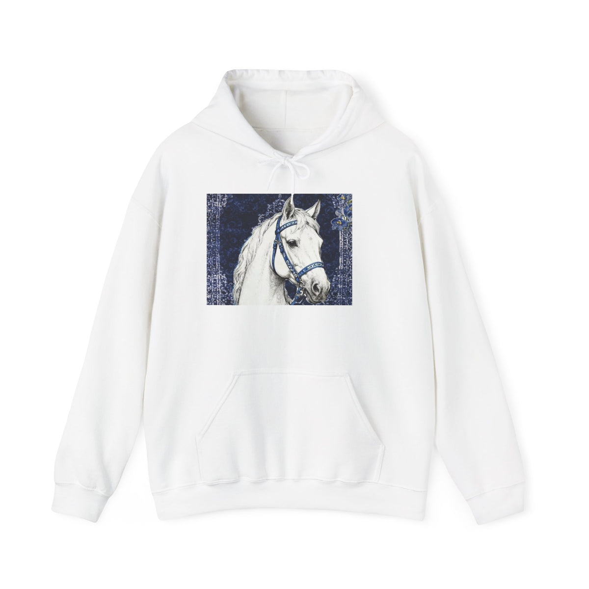 Hoodie - Retro Floral 'Love Grows Here' Graphic Hooded Sweatshirt