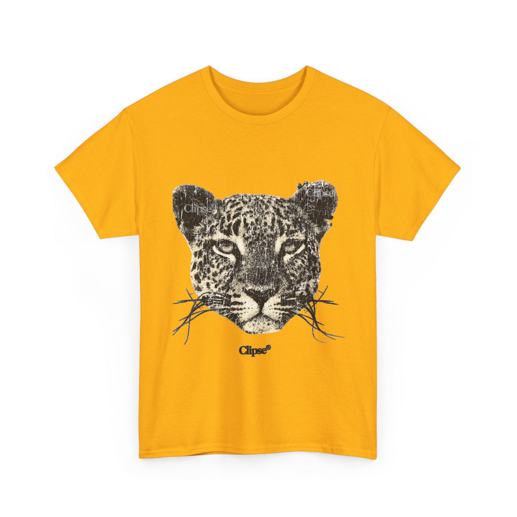 Leopard Face Graphic Tee — Vintage Animal Print T-Shirt