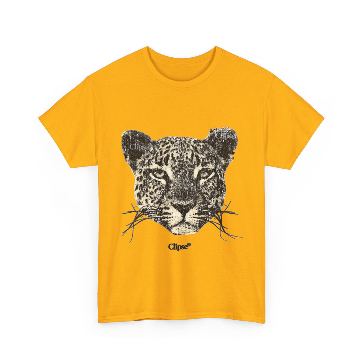 Leopard Face Graphic Tee — Vintage Animal Print T-Shirt