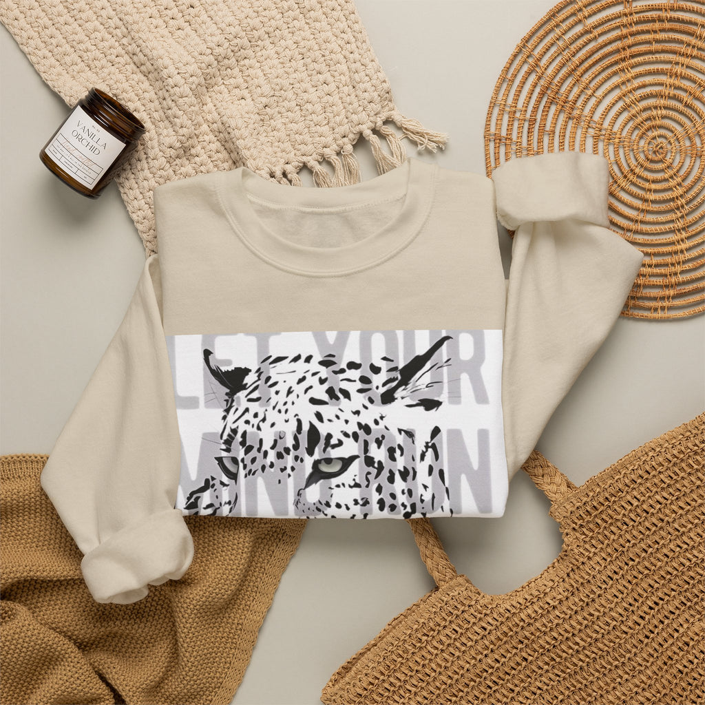 Crewneck Sweatshirt - 'Love Needs Farming' Floral Graphic