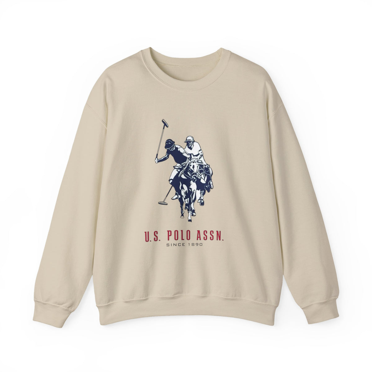 Polo Player Crewneck Sweatshirt — U.S. Polo Assn. Graphic Pullover