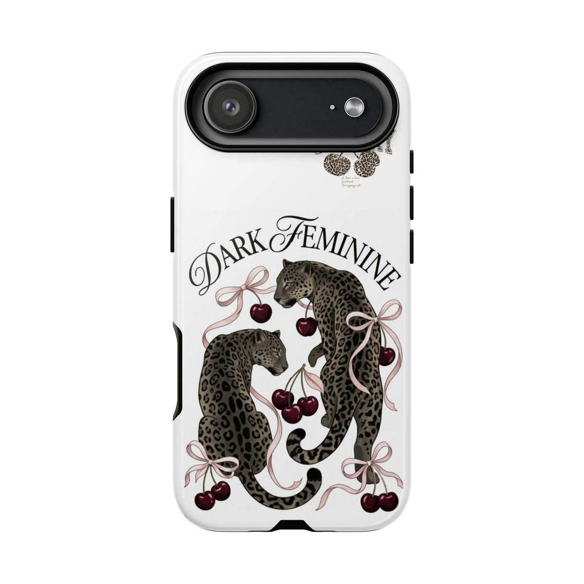 Dark Feminine Cherry Leopard Phone Case