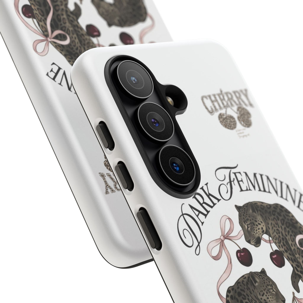 Dark Feminine Cherry Leopard Phone Case
