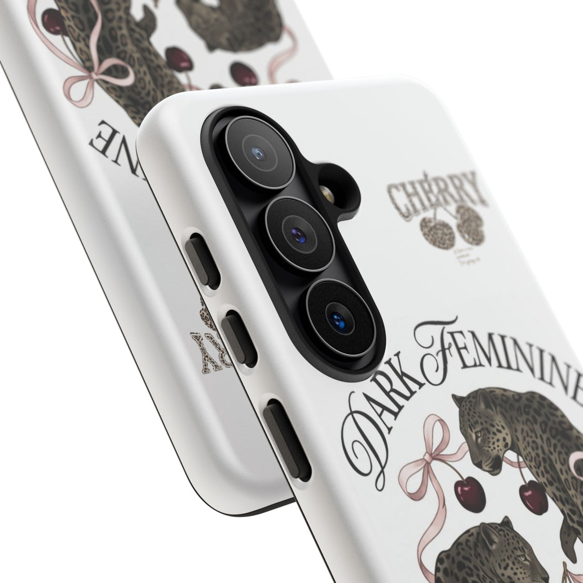 Dark Feminine Cherry Leopard Phone Case