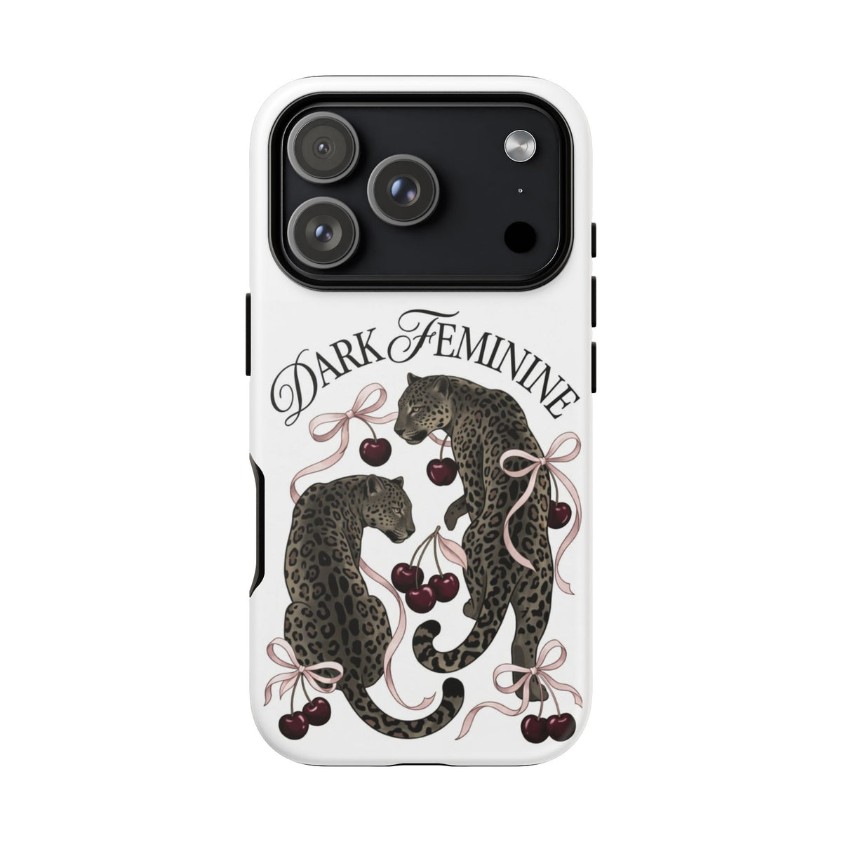 Dark Feminine Cherry Leopard Phone Case