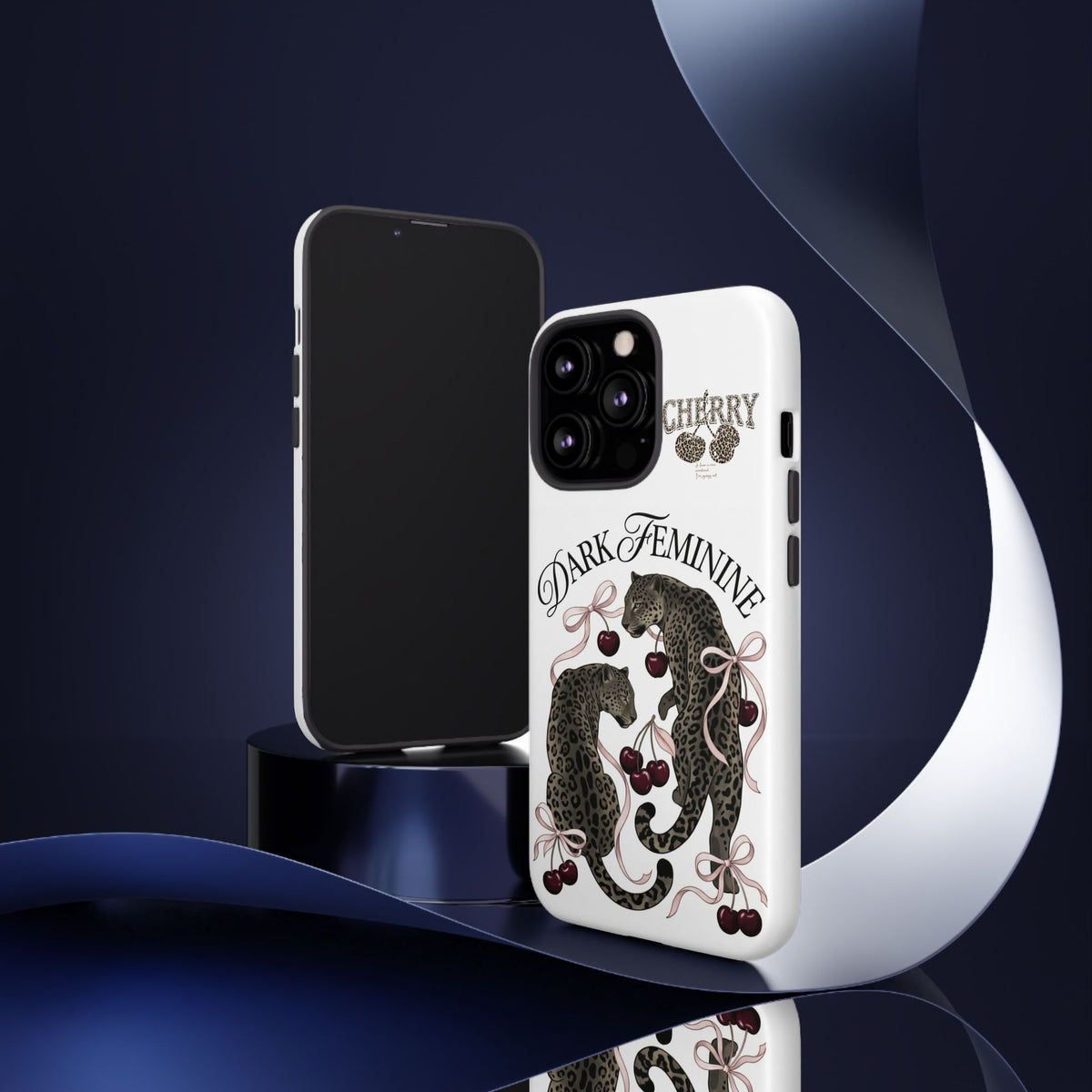 Dark Feminine Cherry Leopard Phone Case