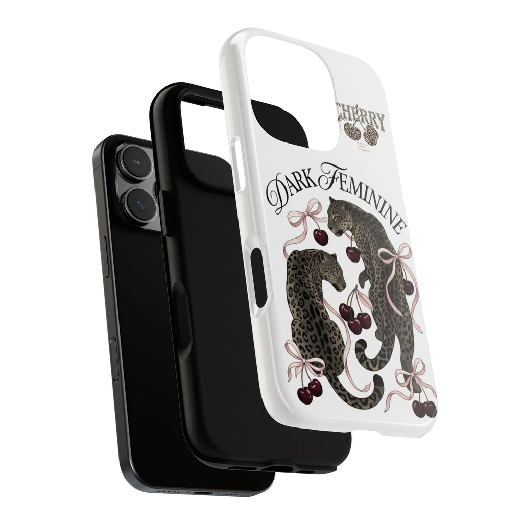 Dark Feminine Cherry Leopard Phone Case