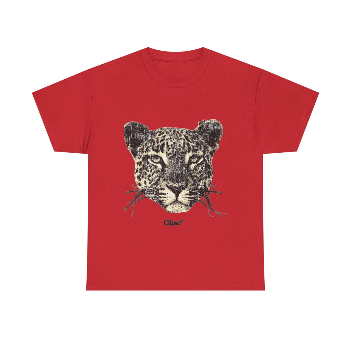 Leopard Face Graphic Tee — Vintage Animal Print T-Shirt