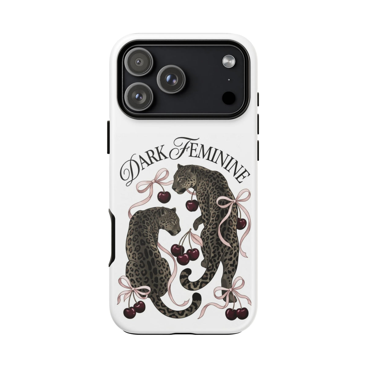 Dark Feminine Cherry Leopard Phone Case