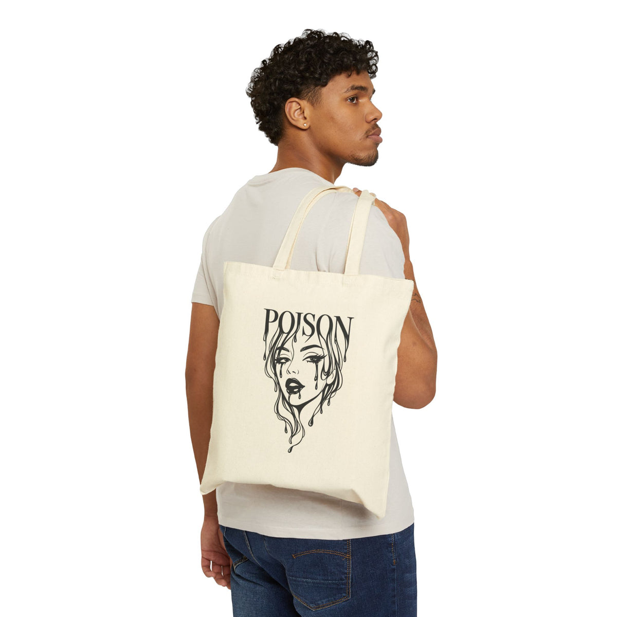 Wolf Pack Illustration Canvas Tote