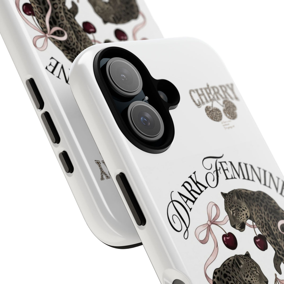 Dark Feminine Cherry Leopard Phone Case