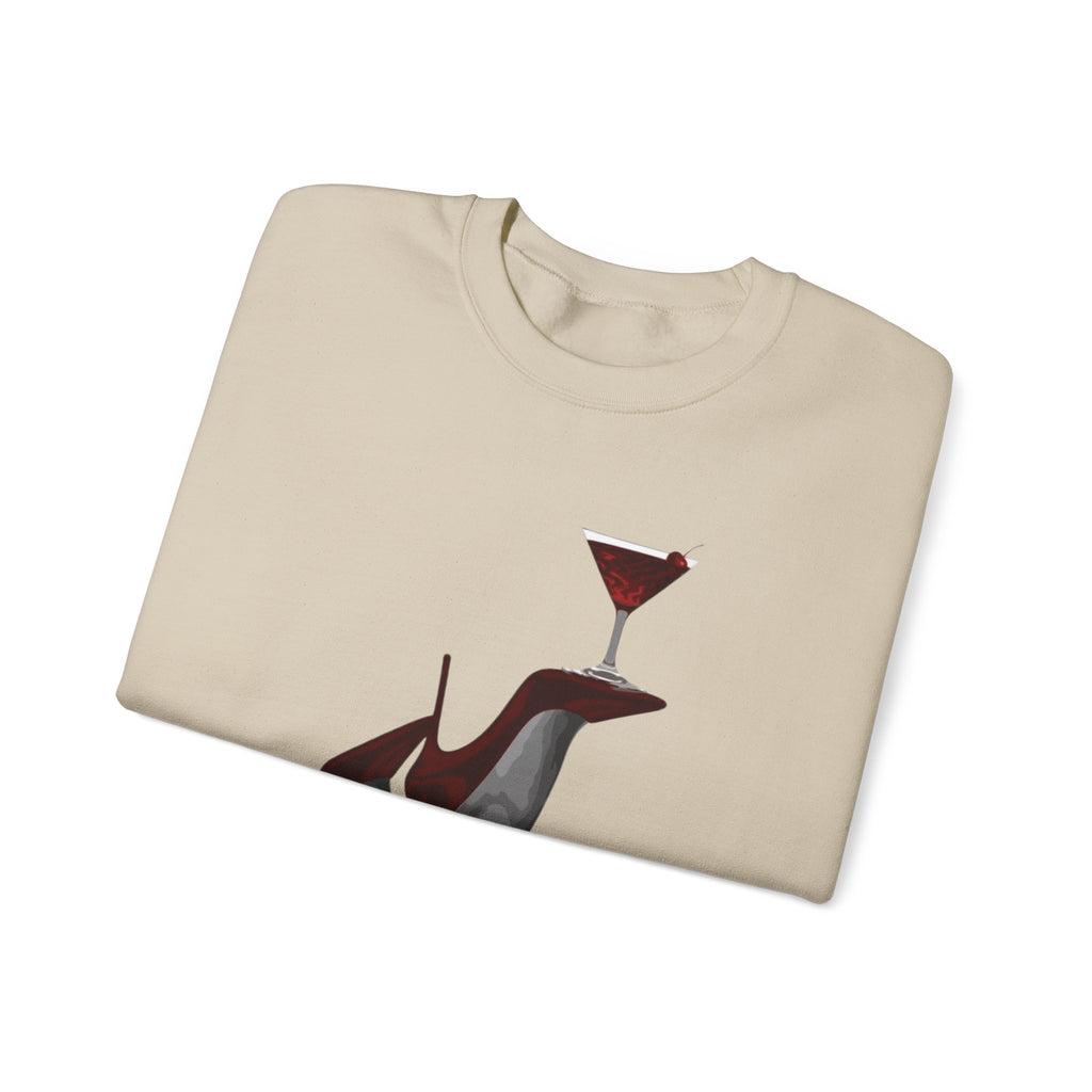 Wolf Spirit Crewneck Sweatshirt — Night Forest Wolf Graphic