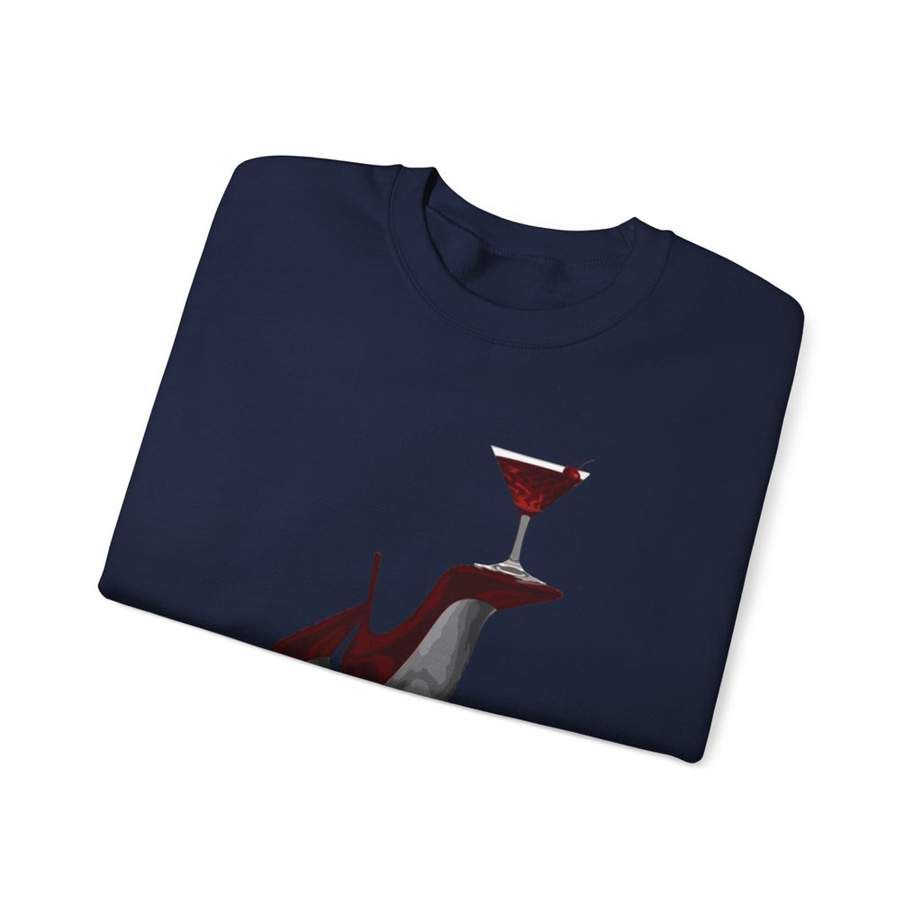Wolf Spirit Crewneck Sweatshirt — Night Forest Wolf Graphic