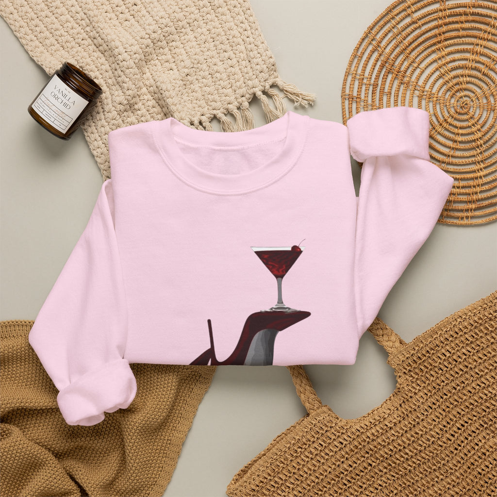 Wolf Spirit Crewneck Sweatshirt — Night Forest Wolf Graphic