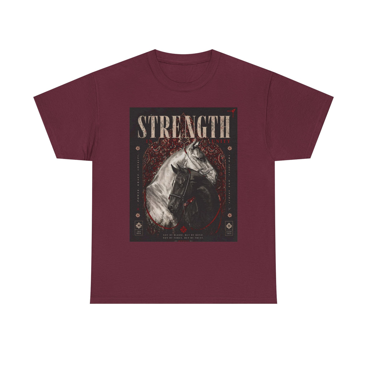 Strength Horse T-Shirt — Vintage Equestrian Graphic Tee