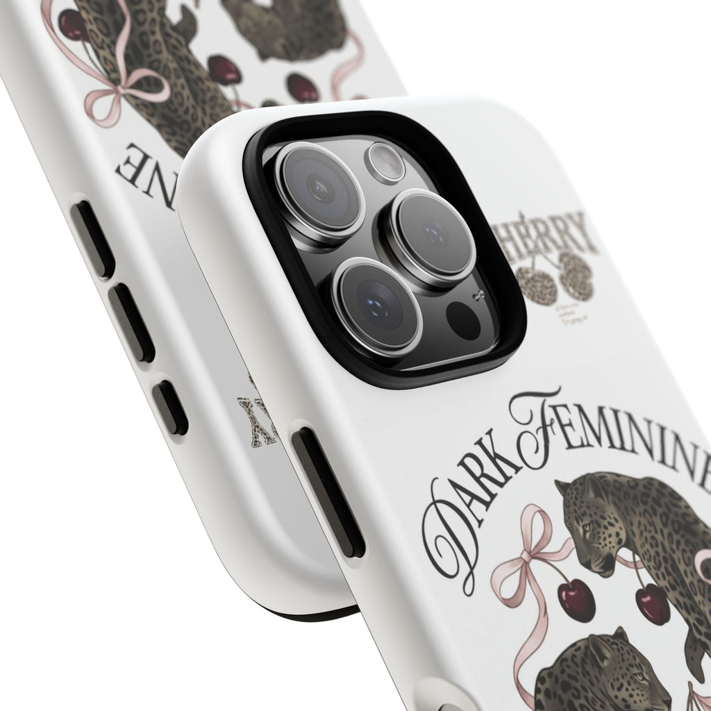 Dark Feminine Cherry Leopard Phone Case