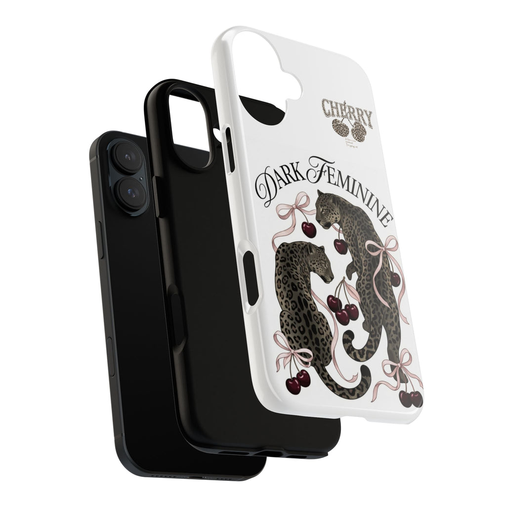 Dark Feminine Cherry Leopard Phone Case
