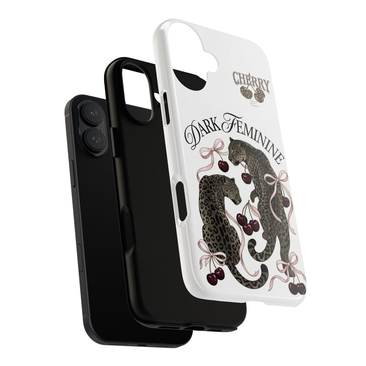Dark Feminine Cherry Leopard Phone Case