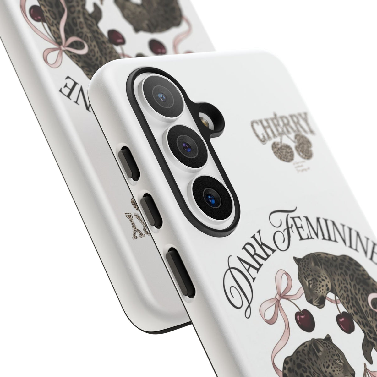 Dark Feminine Cherry Leopard Phone Case