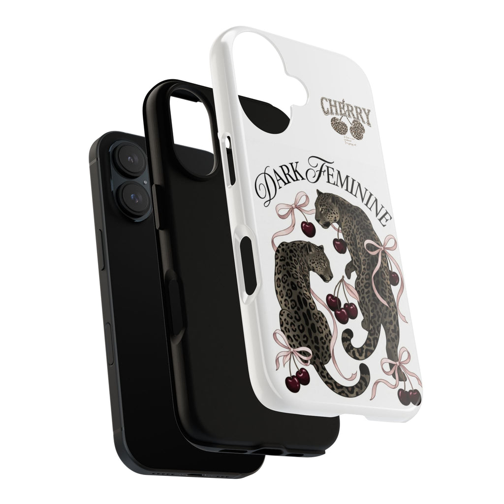 Dark Feminine Cherry Leopard Phone Case