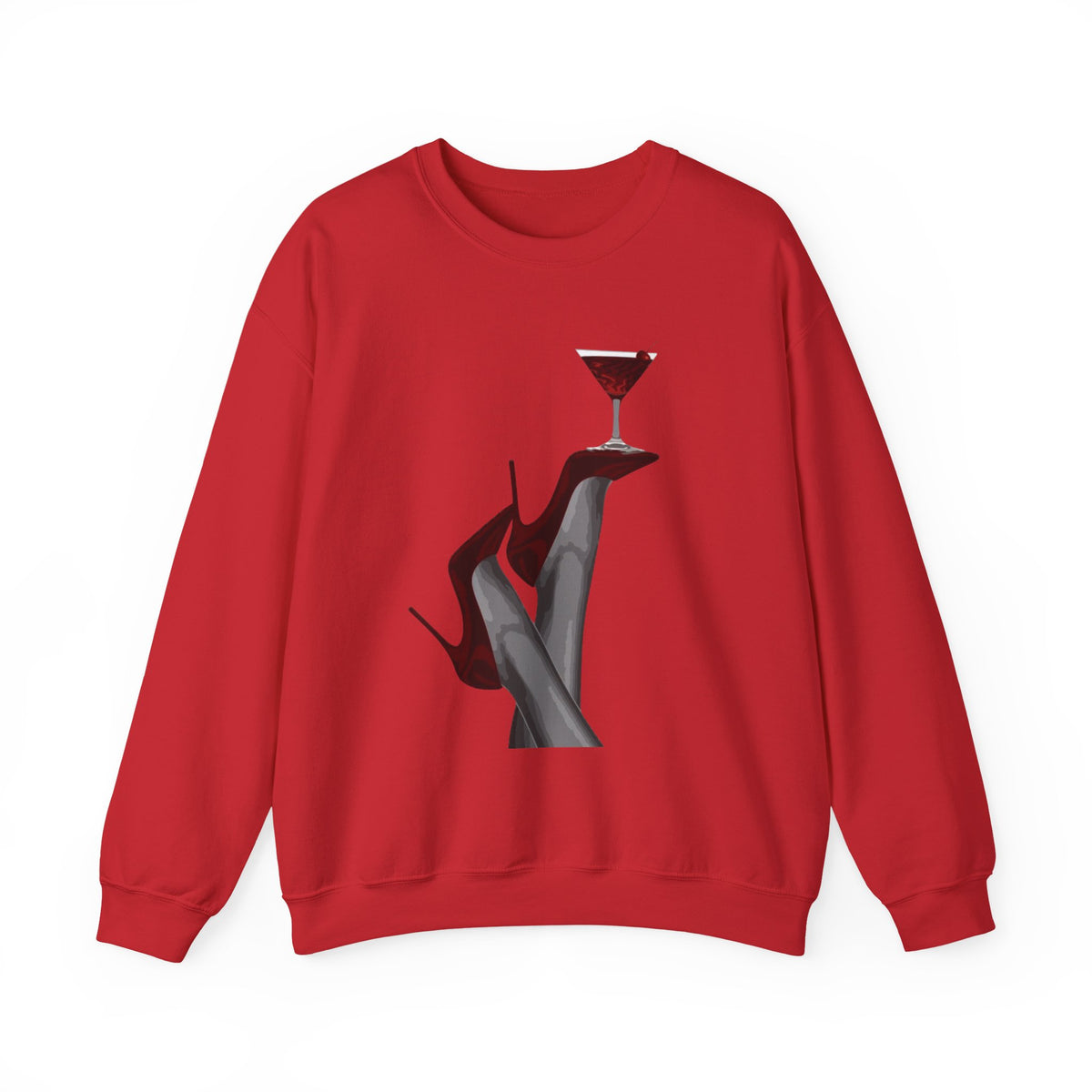 Wolf Spirit Crewneck Sweatshirt — Night Forest Wolf Graphic