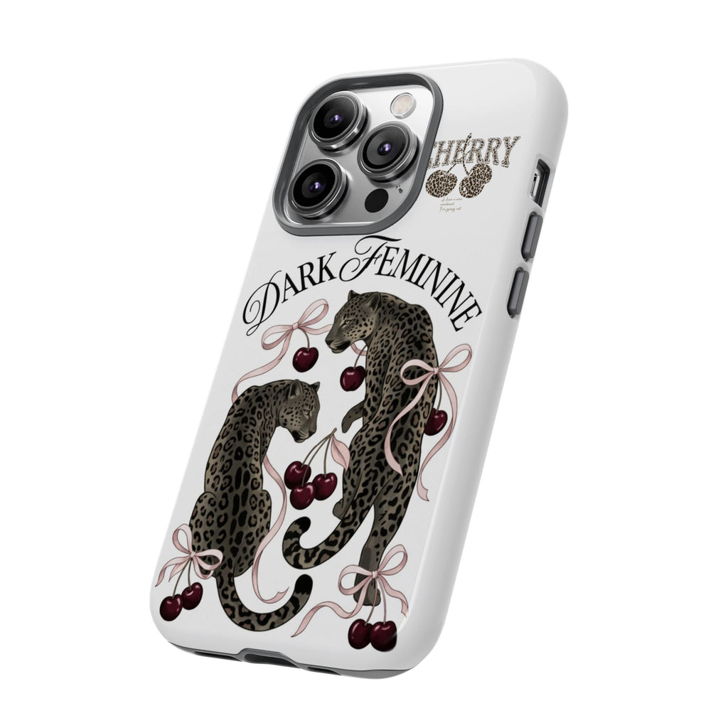 Dark Feminine Cherry Leopard Phone Case